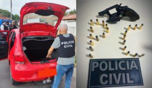Polícia Civil prende homem por porte ilegal de arma de fogo na BR 101 em Mucuri
