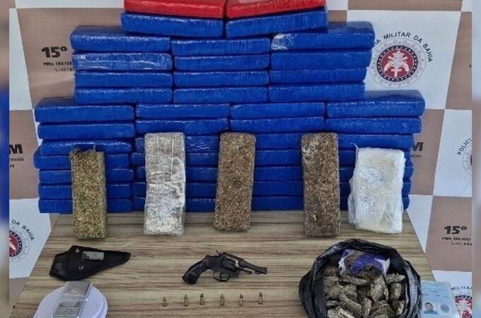 Mais de 50 kg de drogas são apreendidos no sul da Bahia