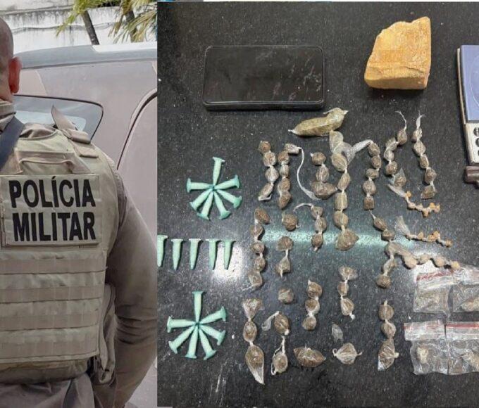 Eunápolis-Suspeito morre após confronto com a PM; arma e drogas são apreendidas