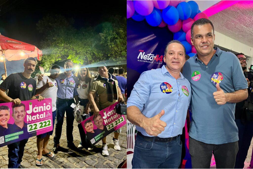 Recepção aos candidatos Dal Barreto e Jânio Natal Jr movimentam a politica em Itamaraju