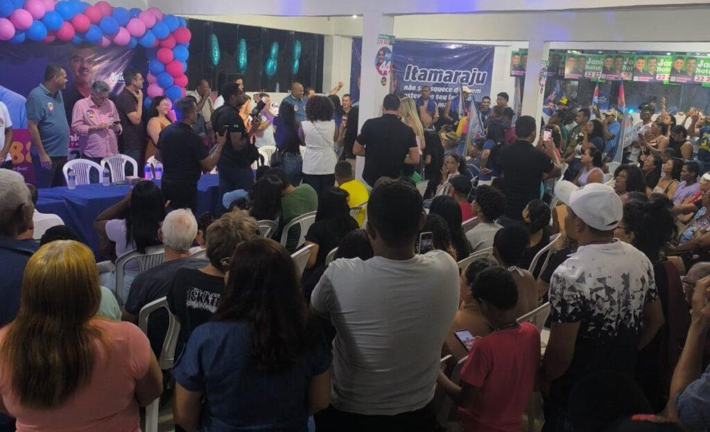 Recepção aos candidatos Dal Barreto e Jânio Natal Jr movimentam a politica em Itamaraju